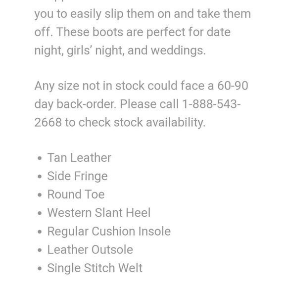 Circle G Shortie w/Side Fringe Boot - Picture 8 of 8